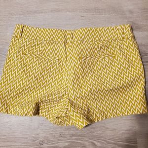 Yellow zig zag shorts